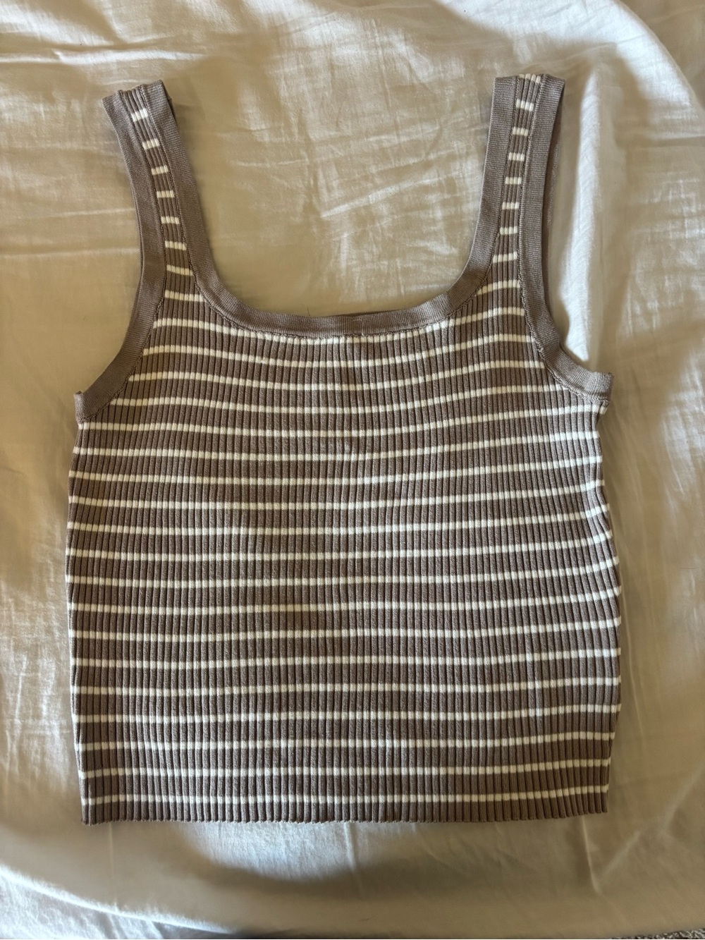 Striped Ribbed Tank Top